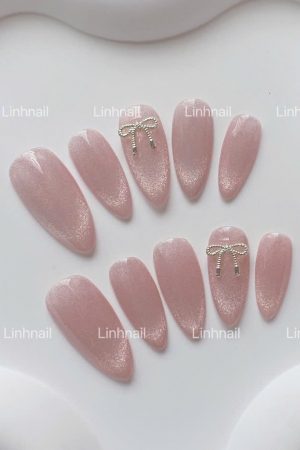 Nail Box Hồng Mix Mắt Mèo